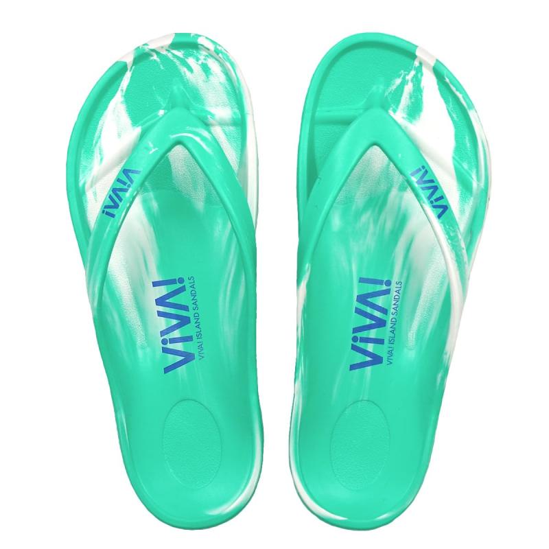 VIVA ISLAND SANDALS(ビバアイランド) FLIP FLOP ビーチサンダル (モデル）ミントマーブル