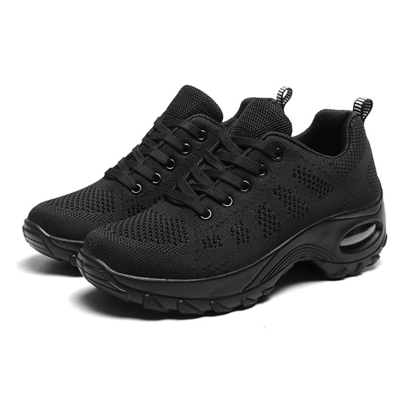 [AOIREMON] ウォーキングシューズ レディース 婦人靴 厚底スニーカー 運動靴 エアクッション 船型底ナースシューズ カジュアル スリッポン ストレッチ 軽量 通気 美脚