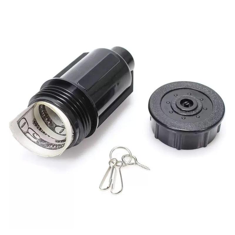 TVETE 隠し収納 スプリンクラー キーボックス 秘密鍵 バックアップ 小型 小さい ミニ 防水 防塵 目立たない 多機能 小物 スペアキー USBメモリ 隠しボックス キージャー 屋外 庭 芝生 隠蔽 花壇