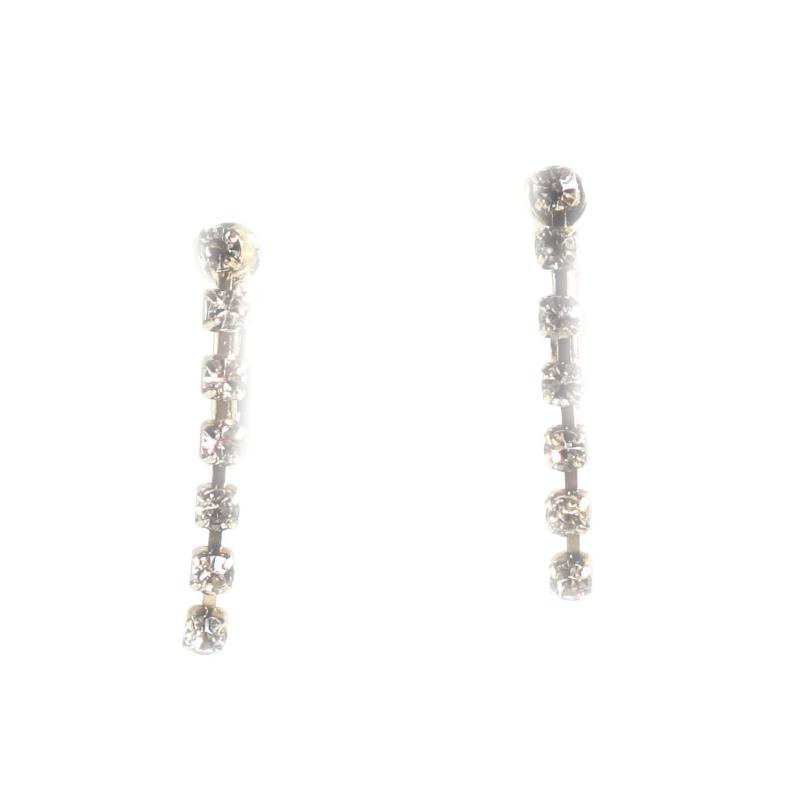 [Bebe Lapin] プレゼント にお勧め ラインストーン の ねじ バネ 式 イヤリング（ ギフト ボックス 入 ..