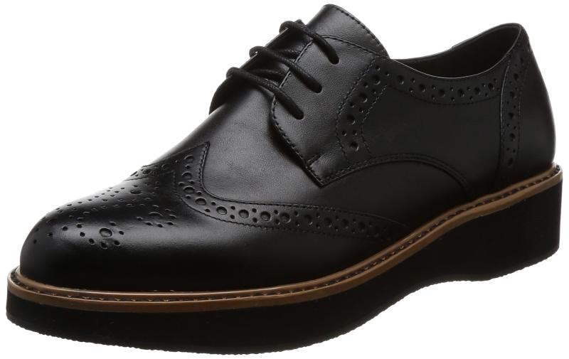 [エンチャンテッド] フラット 本革ウィングチップレースアップ 17235 レディース