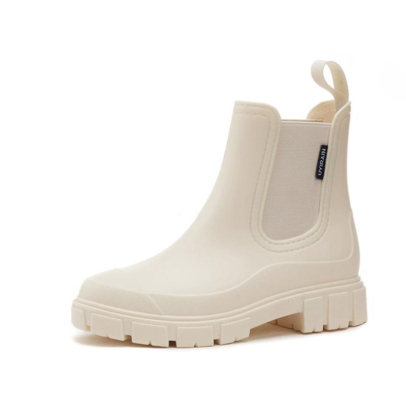 [PAFHL] レインブーツ レインシューズ レディース 完全防水 雨靴 おしゃれ サイドゴア ショートブーツ おしゃれ 梅雨 台風 滑り止め 歩きやすい クッション 通勤 柔らかい Rain Boots 園芸