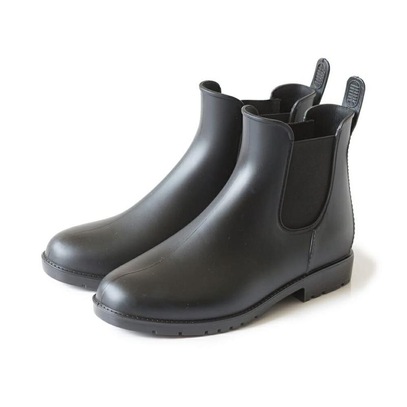 [menué] [メヌエ]サイドゴア レインブーツ 完全防水 レインシューズ[2.5cmヒール]