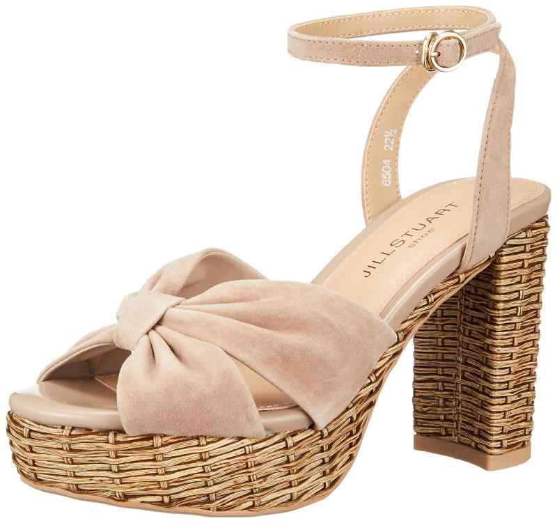 [ジルスチュアート シュー] サンダル ラタン風プラットフォームサンダル レディース 6504