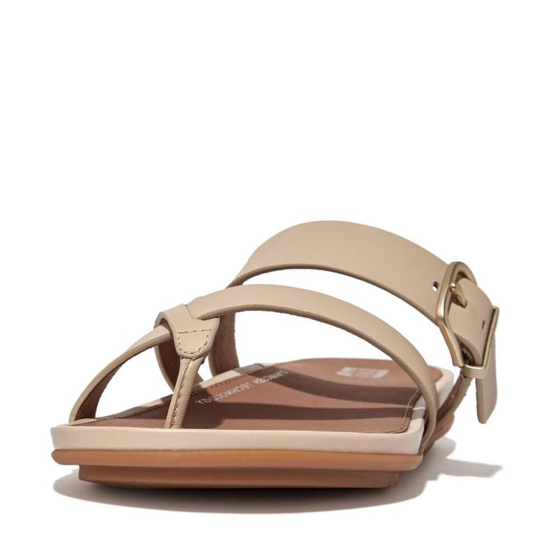 [フィットフロップ] サンダル GRACIE BUCKLE LEATHER STRAPPY TOE-POST SANDALS レディース