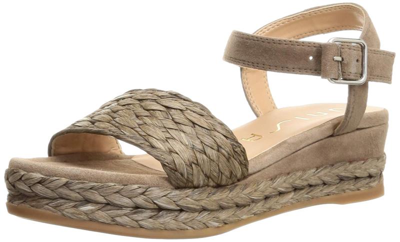 [Unisa] ウェッジサンダル ラフィア厚底サンダル レディース