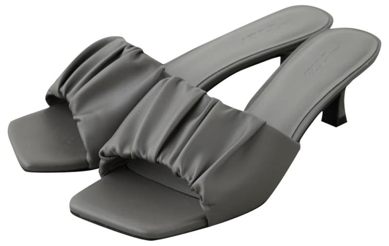 [AZUL by moussy] [アズールバイマウジー] ギャザー ストラップ スクエアトゥ サンダル レディース 250ISB55-130J(3.0)