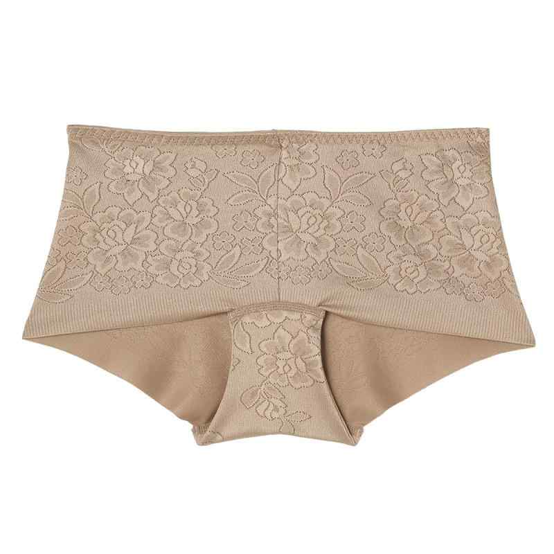 ATSUGI(アツギ) お腹押えショーツ 補正下着 補正ショーツ サテン素材 ヒップアップ 体型補正 ひびきびくい 機能ショーツ 細見え ローライズ 一分丈 三分丈花柄ジャガード ヘムショーツ ロー