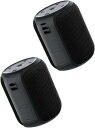 【2台セット】【 音質&28時間再生& IPX7防水&TWS対応&Bluetooth 5.0】 Bluetoothスピーカー S12mini ステレオ 重低音 IPX7防水 ブルートゥーススピーカー ワイヤレス 大音量 16W高出力 28時間連続