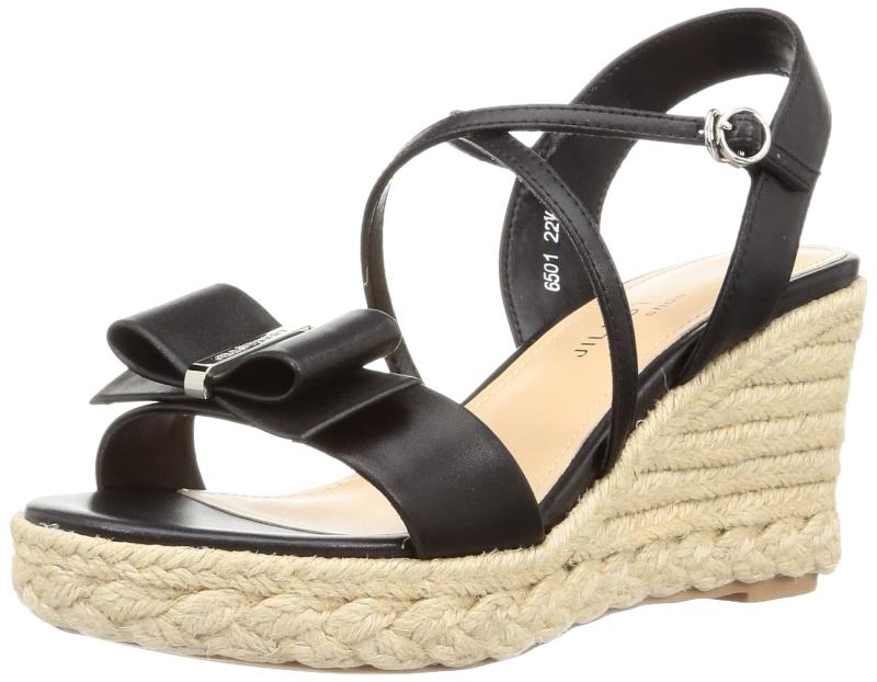 [ジルスチュアート シュー] サンダル リボンモチーフクロスストラップジュートサンダル レディース 6501