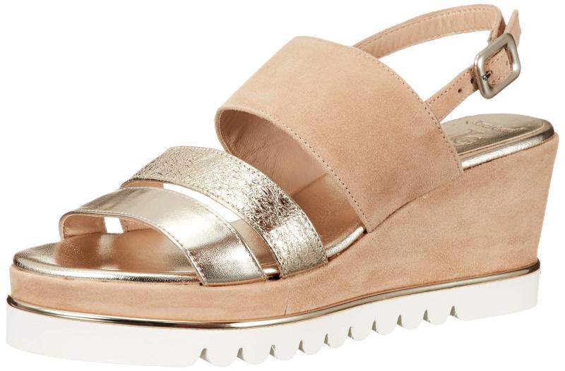 トリプルストラップ厚底サンダル