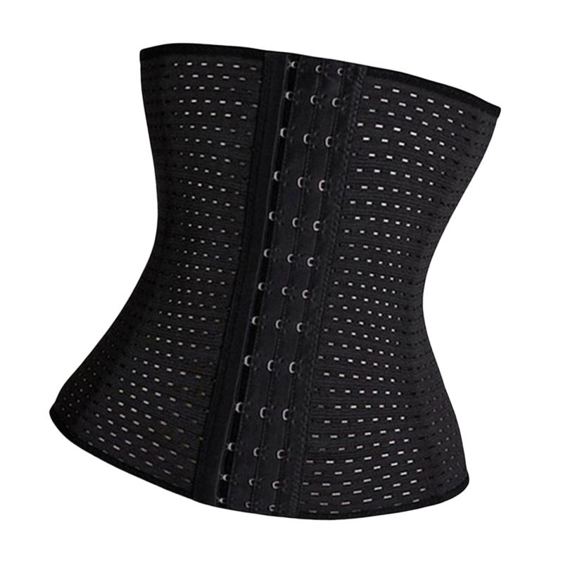 [BLOOPIC] ウエストニッパー コルセット レディース お腹引き締め ボディシェイパー くびれ メッシュ通気 伸縮性 補正下着 姿勢サポート 産後ケア ボーン内蔵 シェイプアップ ブラック