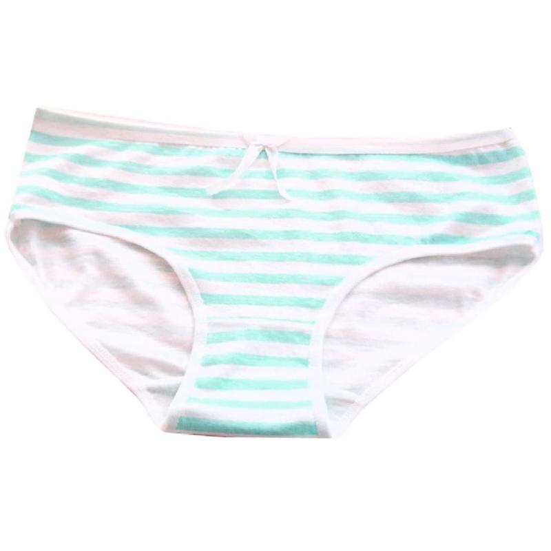 [ワン リミテーション] ボーダー コットン ショーツ パンツ 下着 綿 ローライズ レディース PT091