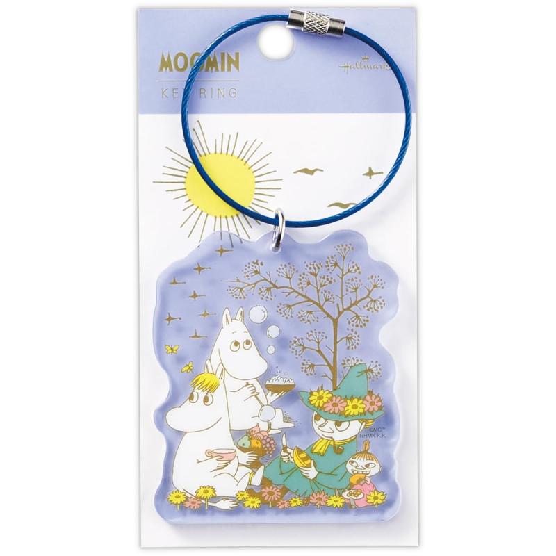 ホールマーク ムーミン キーホルダー ハッピーインネイチャー ブルー 834326
