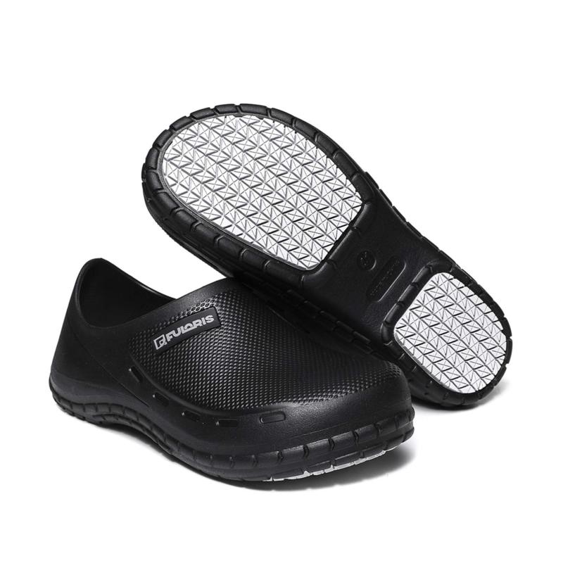 [QISU] 作業靴 調理靴 コックシューズ キッチンシューズ 耐油 耐滑 防水