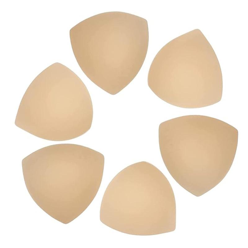 [BTtime] バストパッド 三角形スポンジ胸パッド 取り外し可能 レディース 授乳ブラ スポーツブラ 3ペア 6枚