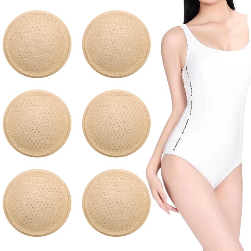 [DELUXEFOX] バストパッド 3組 胸パッド ブラパッド 肌色 パッドブラインサート ブラパッド快適な ブラパッド DIY 取り外し可能 快適な 授乳胸パッドブラ スポンジ胸パッド 水着 パッド柔らかい
