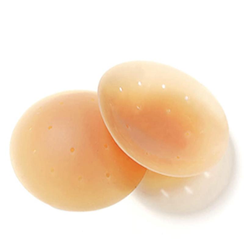 [Muzhilun] ニプレス2枚セット肌色ケース付きシリコン製レディース シリコンブラ通気性 防水 痛くない 洗える 繰り返し使用可能 (肌色 2枚セット)