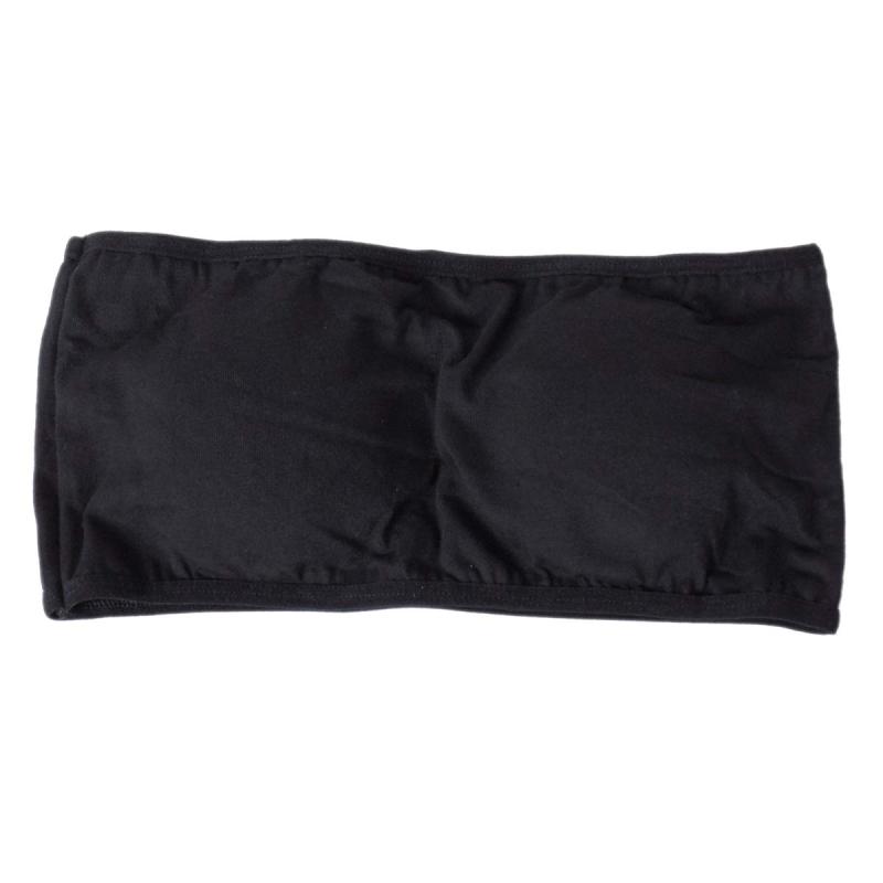 [ダンス衣装 COCOS]ダンス 見せブラ カップ付き チューブトップ ブラ ジュニア レディース フリー ブラック