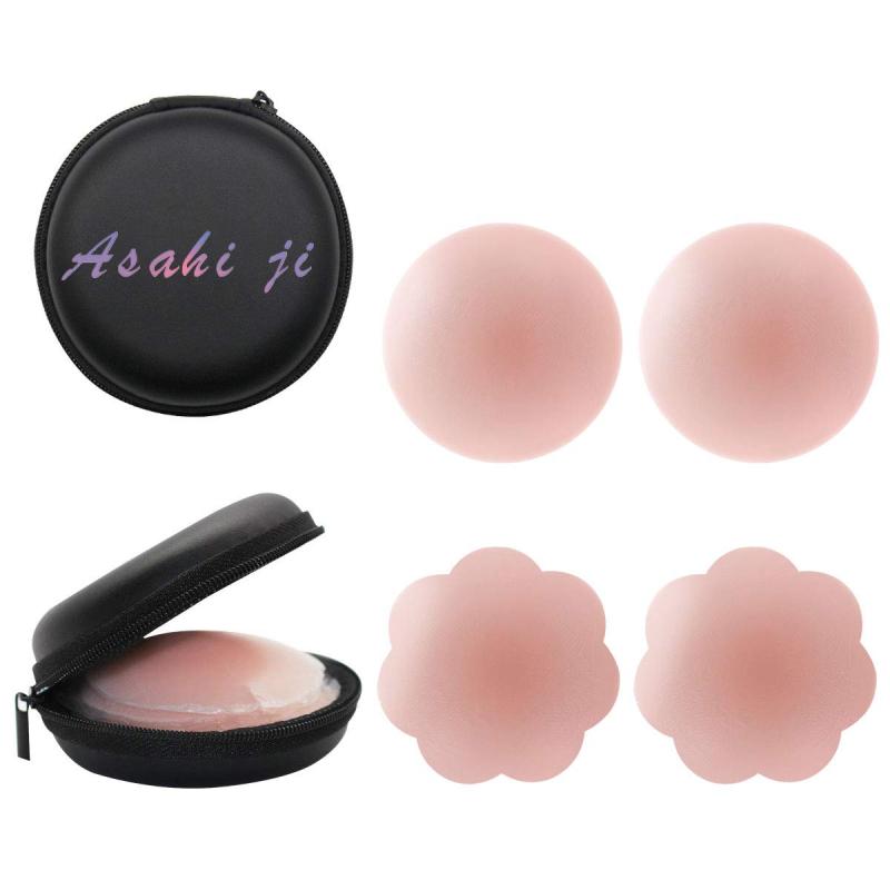 シリコンパッド - Asahi Jiニプレス レディース シリコンブラ 繰り返し使用 肌に優しい 洗える ドレス用 ストラップレス バックレス ビーチ 女性用