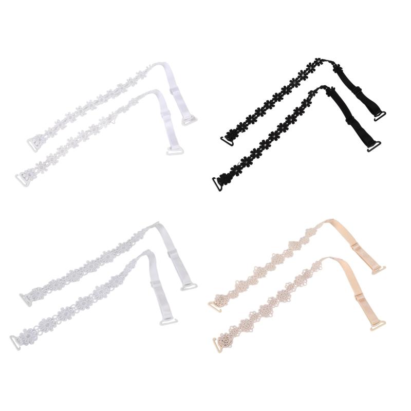 [VOCOSTE] ブラストラップ 肩ひも 肩ストラップ レースショルダー 弾性 肩紐 調節可能 交換用肩ひも 4ペア