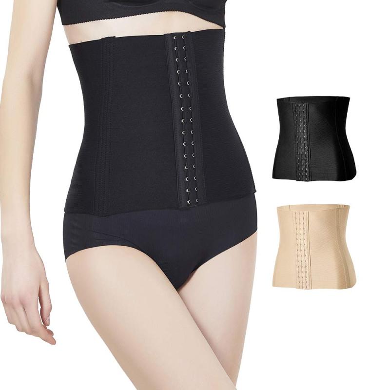 [bhcanae] ニッパーコルセット,くびれ ダイエット用 ウエストニッパー シェイプウエア お腹やせ お腹引き締め 腰痛サポート 産後ガードル レディース (ブラック, L)