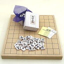 将棋セット 新かや1寸卓上接合将棋盤竹と白椿上彫駒のセット