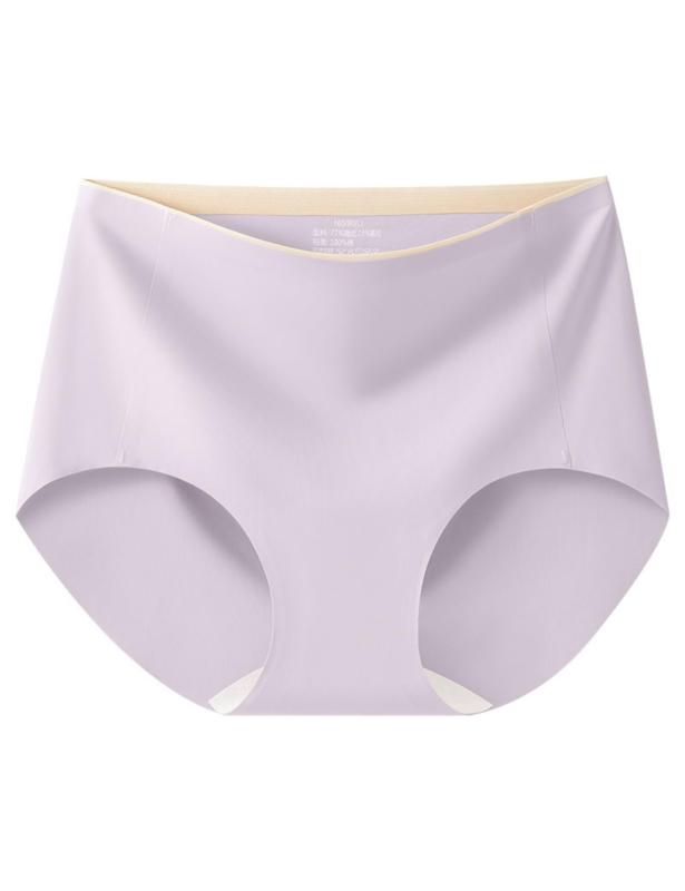 [duoleduo] シシームスショーツ 冷感 ハイウエスト レディースパンティー 通気性 長くにする綿クロッチ 大きいサイズ 柔らかい 無地 無縫製 下着 ノーラインパンツ