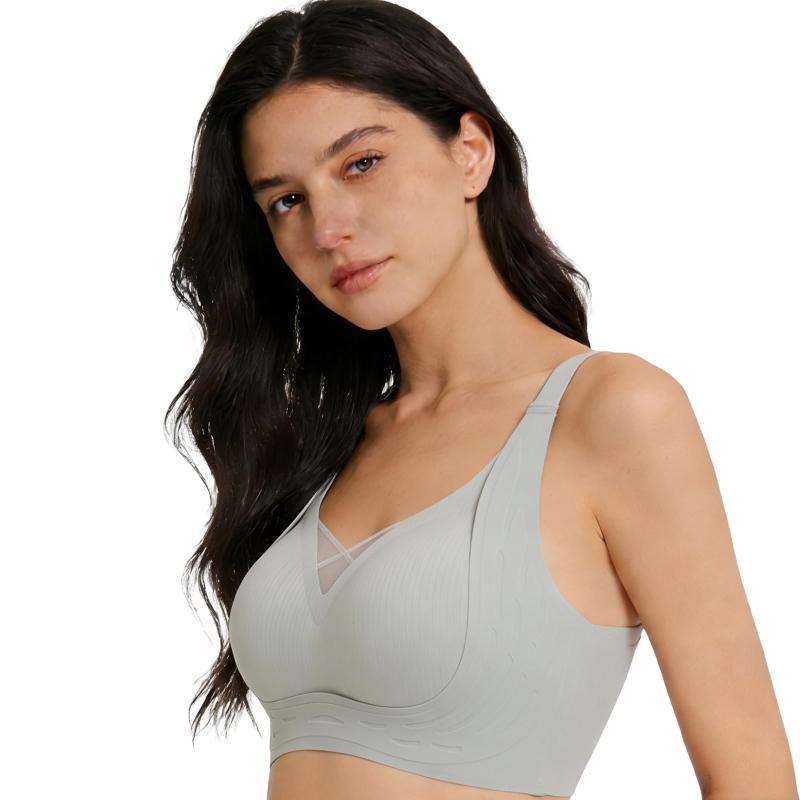 [GUYCOS] ノンワイヤーブラ シームレスブラ シームレス小さく見せる 瞬間痩せて見え 垂れ防止設計で終日しっかりホールド 昼夜兼用