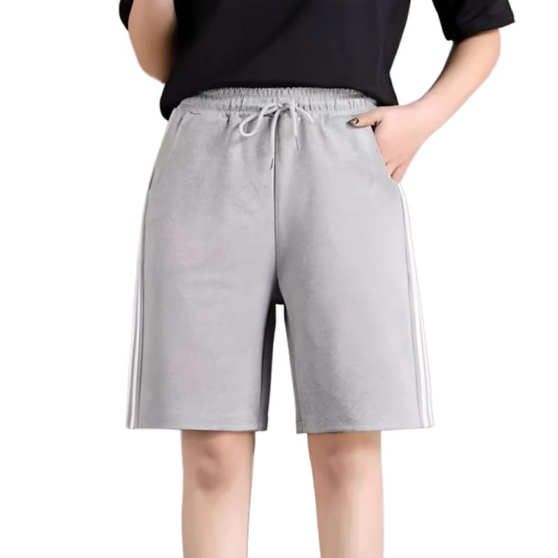 ハーフパンツ レディース 綿混 ショートパンツ 五分丈 ハイウエスト 夏 短パン カジュアル スポーツ 通気 伸縮性 吸汗 ゆったり 透けない ヨガ ランニング