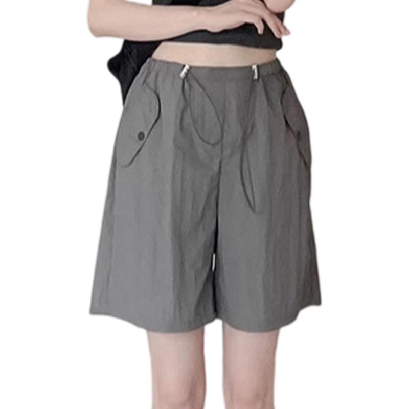 ショートパンツ レディース 夏 短パン 薄手 速乾 半ズボン 大きいサイズ ゴムウエスト ゆったり ポケット付き 通気吸汗 無地 体型カバー おしゃれ カジュアル スポーツ ヨガ 部屋着