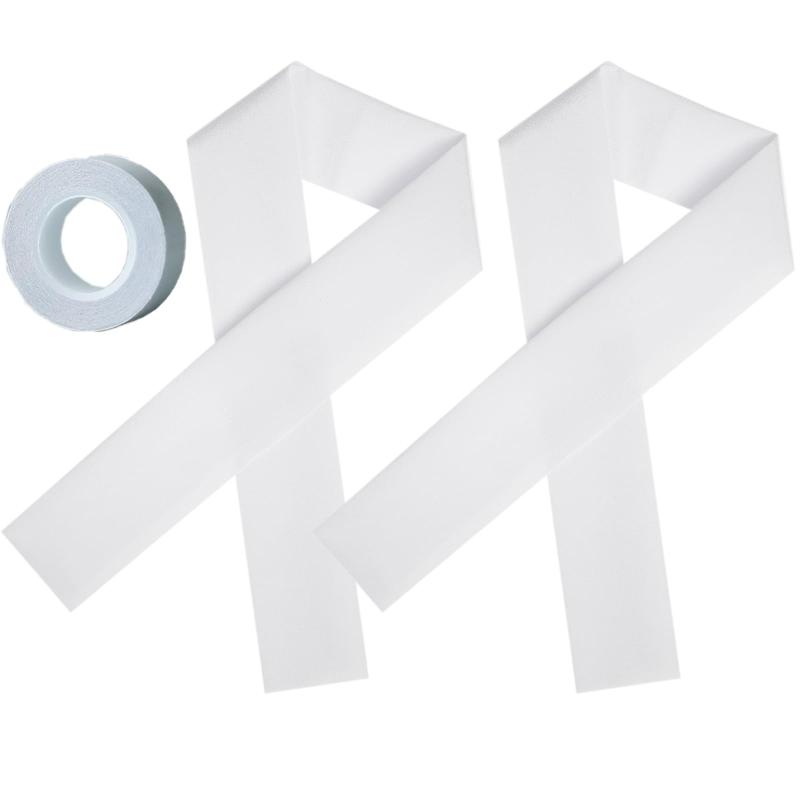 [TOuWA] ちりめん半襟 縮緬半衿 両面テープ付 縫い付け不要 洗える 長襦袢用 振袖 袴 小紋 カジュアル 着物 訪問着 卒業式 結婚式 レディース （サイズ：長さ約100cm×巾約15cm 2個入り）