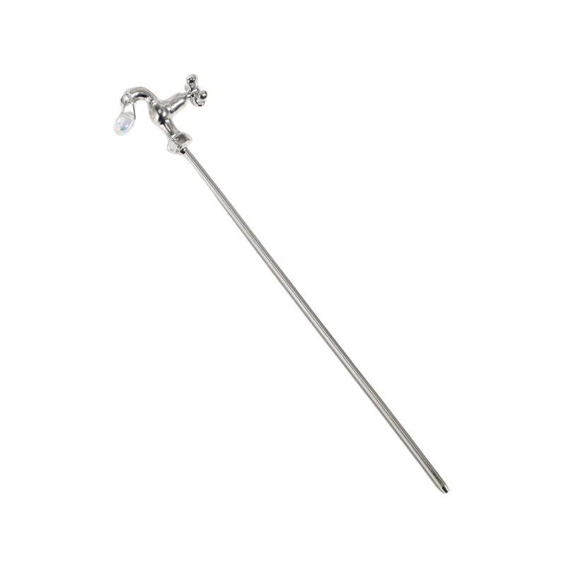 EZ PEACH 髪飾り 一本差し 簪 シンプル かんざし レディース クリア 水が滴る蛇口 和風 一本挿し 成人式 七五三 振袖 和服 和装 着物 浴衣 留袖 花火大会 和装小物 お正月に ヘアアクセサリー