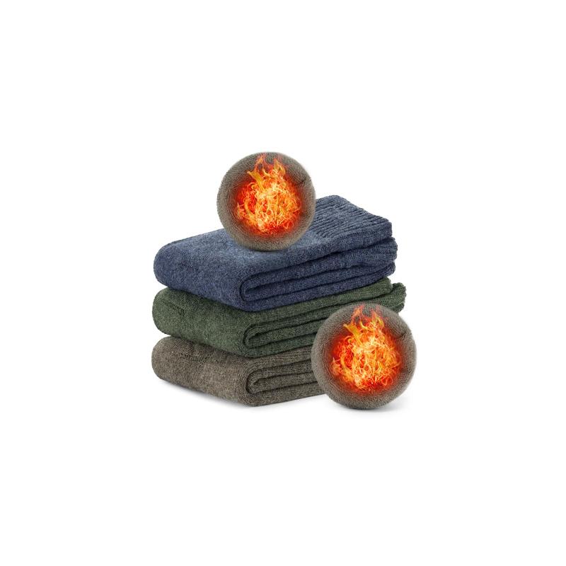 [PALAME] 靴下 レディース 冬 防寒 【裏パイルで快適＆暖かい・すっきりとした履き心地・合わせやすい】 3足/5足セット パイル ソックス 厚い 保温 柔らか 吸汗消臭 伸縮性 室内 ロング靴下 ル