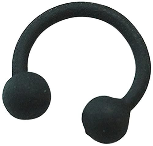 艶消し、ブラック、黒、ボディピアス、サーキュレーター、16G、12G、メンズ,レディース,兼用、1個売り、ピアス