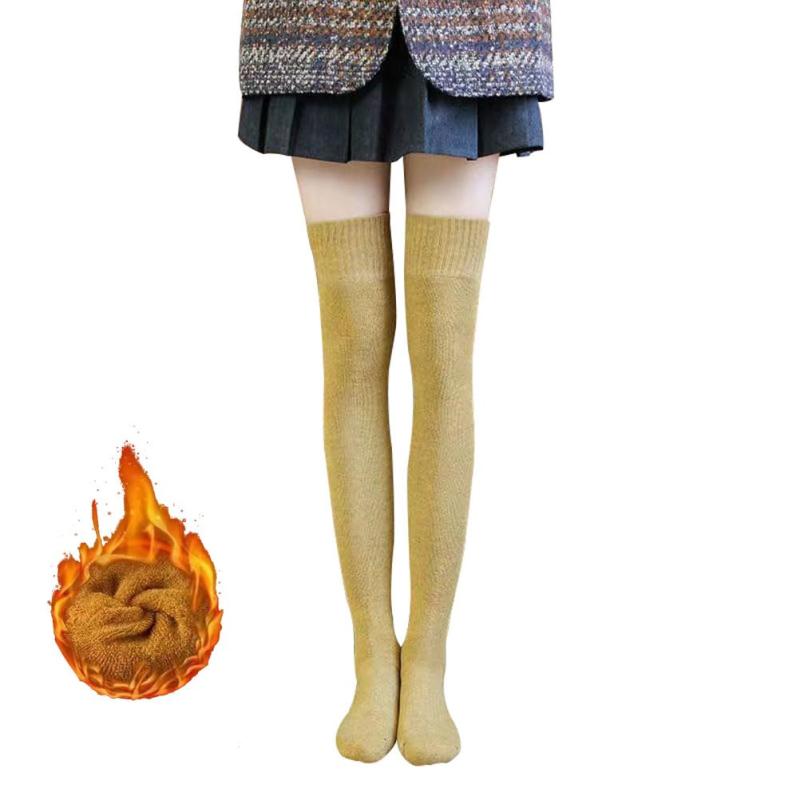 [eigenn] レディース ソックス ニーハイソックス 極厚 秋冬 着圧ソックス 裏起毛 ハイソックス オーバーニーソックス サイハイソックス ストッキング モコモコ靴下 厚手 靴下 冷え性対策 防寒