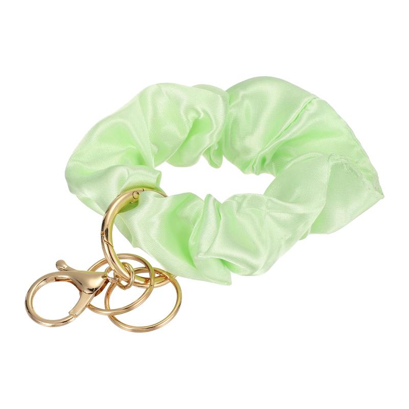 PATIKIL シュシュキーチェーンリストレット、ラウンドストレッチリムーバブルシュランヤードブレスレットキーチェーン 女性用