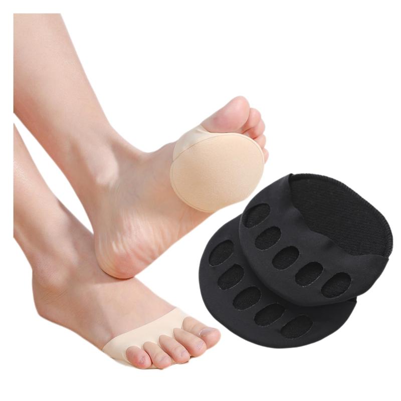 [Qzkouma] つま先ソックス 5本指ソックス レディース フットカバー 2足4枚セット 指穴開き 五本指 足指ソックス ハーフソックス 靴下 汗取り つま先なし カバー 目立たない 通気 軽量