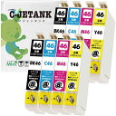 C-JETANK インクカートリッジ IC4CL46 エプソン (EPSON) 用 インクカートリッジ WEB/QR説明 残量表示あり 日本企業のプリンター用互換インク