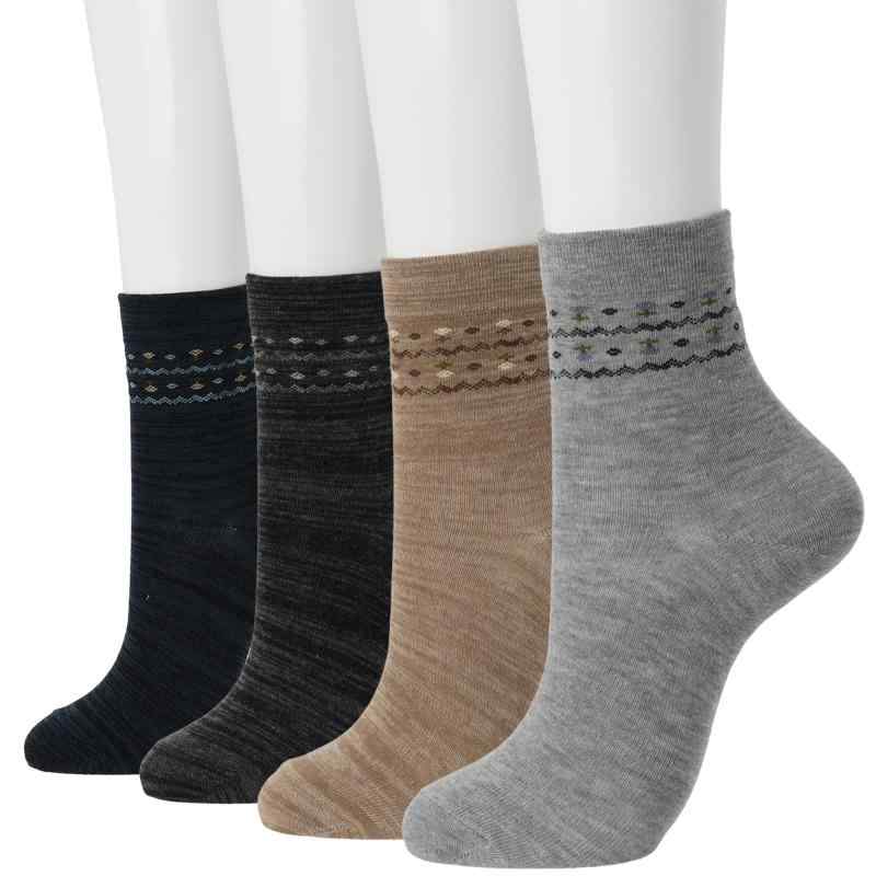 [イヤシ] クルーソックス 口ゴムゆったりソックス レディース