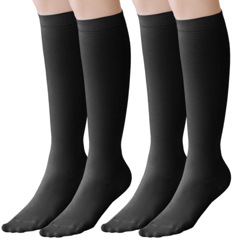 [メゾンピオニー] 着圧ソックス 加圧 ハイソックス 引き締め コンプレッション 靴下 ひざ下 看護師 オフィス 事務 仕事 日本製