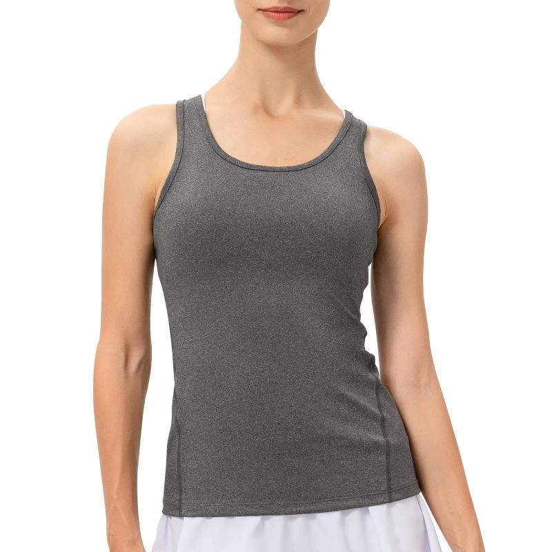 [Muxuryee] タンクトップ レディース スポーツインナー コンプレッションインナー キャミソール アンダーシャツト レーニングウェア 吸汗速乾 接触冷感