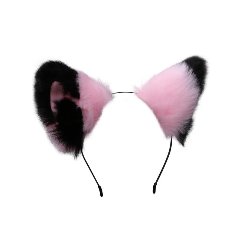 Kuroobaa きつね耳 カチューシャ 猫耳 獣耳 狐耳 もふもふ耳 コスプレ ハロウィン 仮装 コスチューム