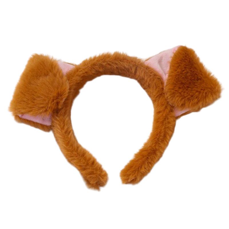 [LOHGOU] 犬耳カチューシャ ふわふわ動物耳 可愛いヘアアクセサリー ハロウィンカチューシャ コスプレ