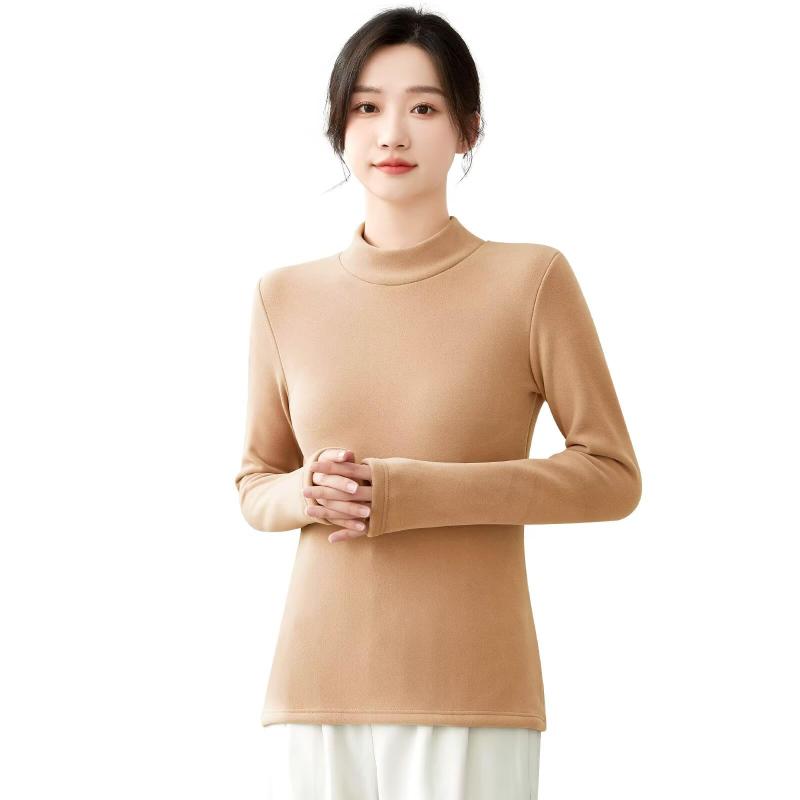 [Sillictor] 防寒インナー レディース インナーシャツ ハイネック 起毛 アンダーシャツ 厚手 アンダーウェア 肌着 長袖 あったかインナー [通気保温＆抗菌防臭]