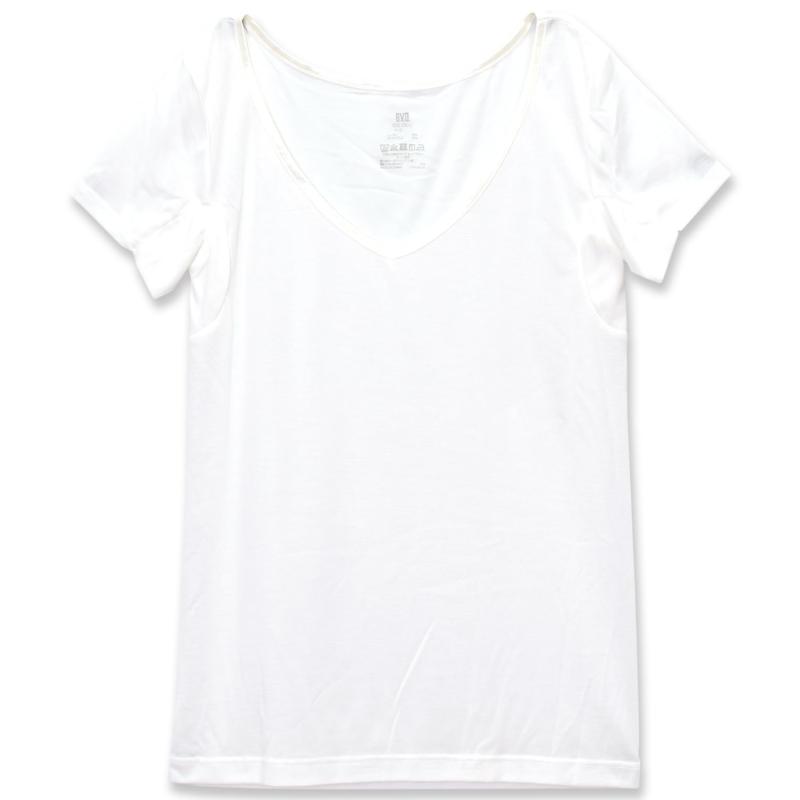 [ビー・ブイ・ディ] アンダーシャツ ICE DEO アイスデオ 涼しい汗対策インナー 吸水速乾 抗菌防臭 接触冷感 タグレス仕様 汗取りパッド付き レディース