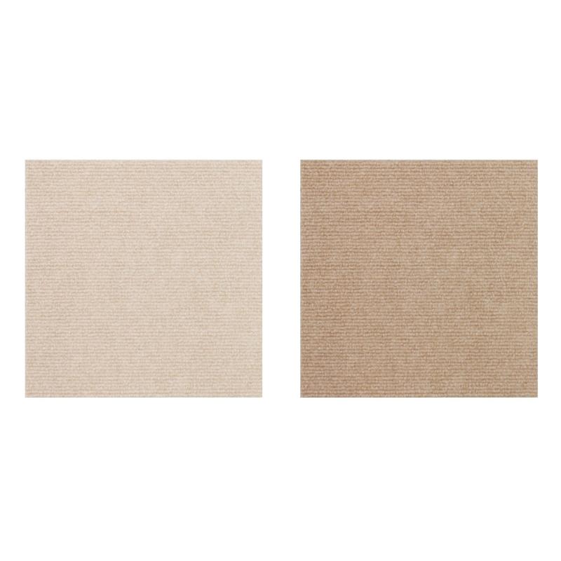 おくだけ撥水吸着タイルマット 25×25cm 100枚セット ライトベージュ×ベージュ