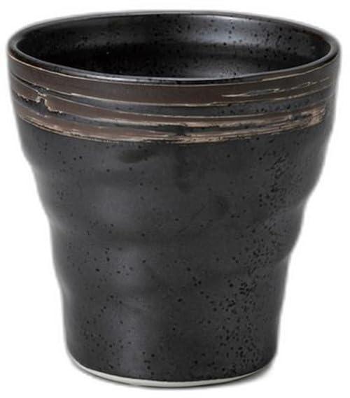 黒釉刷毛フリーカップ