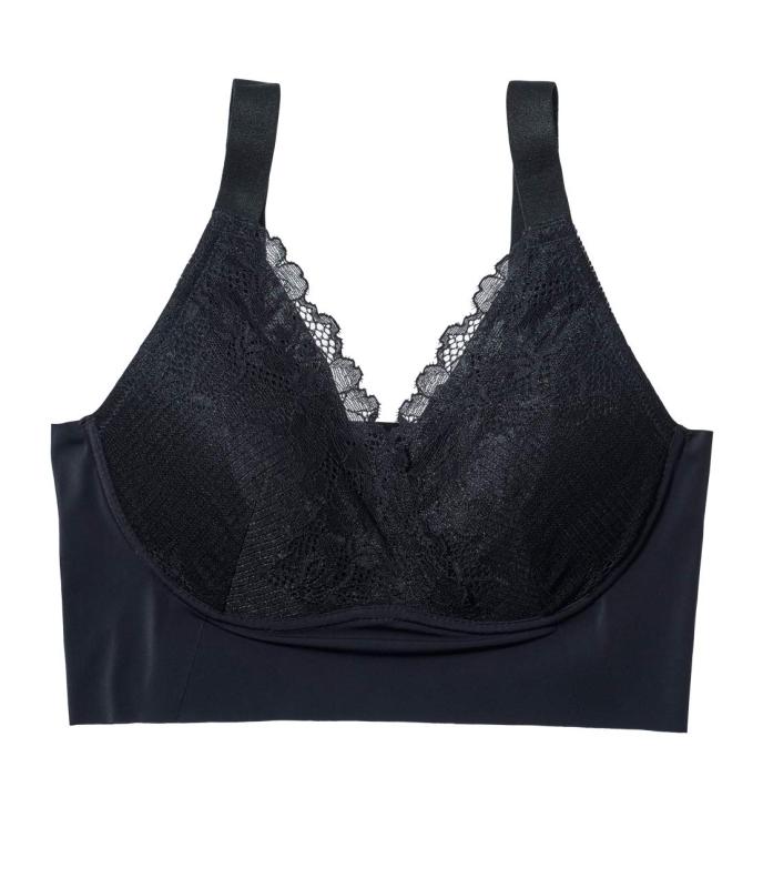 [ピーチ・ジョン] ナイトブラ 【美胸 寄せ上げ ふっくら谷間 バストメイク 優しい肌当たり レース ホックなし ノンワイヤー 】 ぷるふわ ナイトブラ