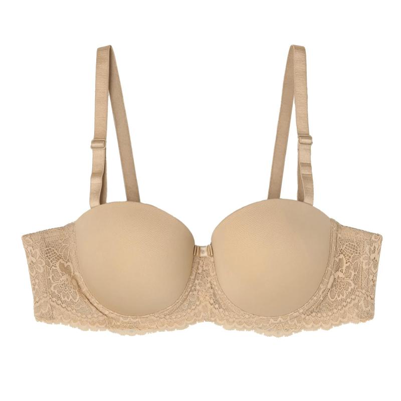 ATSUGI(アツギ) ハーフカップブラ[e-select（イーセレクト）] シームレス ハーフカップブラ ストラップ取り外し可能 ワイヤー入り 97437AS 97304Nレディース